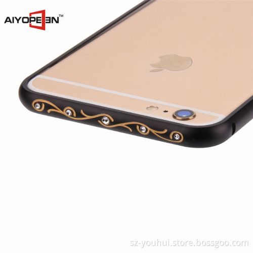 Hot Sale Metal Phone Border for iPhone 6 Diamond bumper for iphone 6s, 4.7inch 5.5 inch